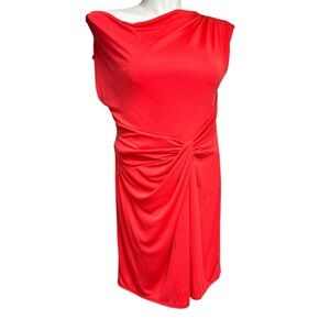 W118 by Walter Baker Faux Wrap Draped Red Sheath Mini Dress